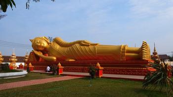 der größte liegende Buddha unserere Reise