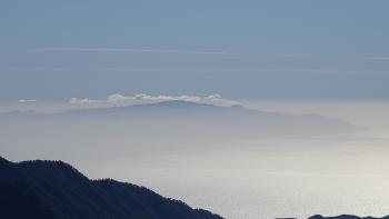 Sehr schön zu sehen der Tafelberg La Fortaleza de Chipude auf La Gomera