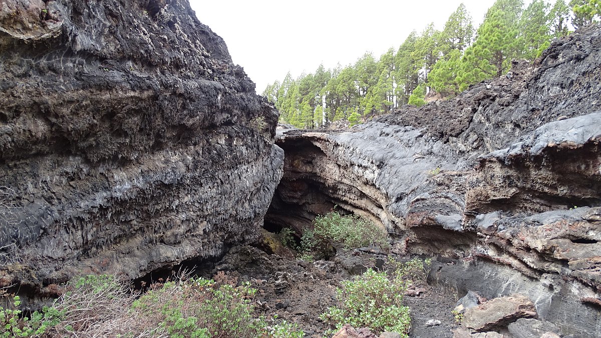 Blick zum Höhleneingang