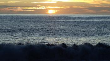 vor dem Abendessen noch Sonnenuntergang gucken