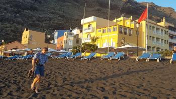 Ausklang des Abends am Strand von Puerto Tazacorte