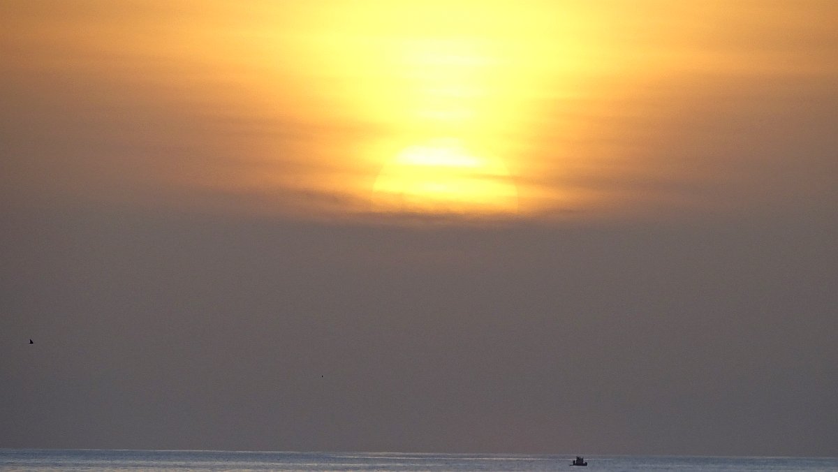 wieder kein perfekter Sonnenuntergang in Puerto de Tazacorte