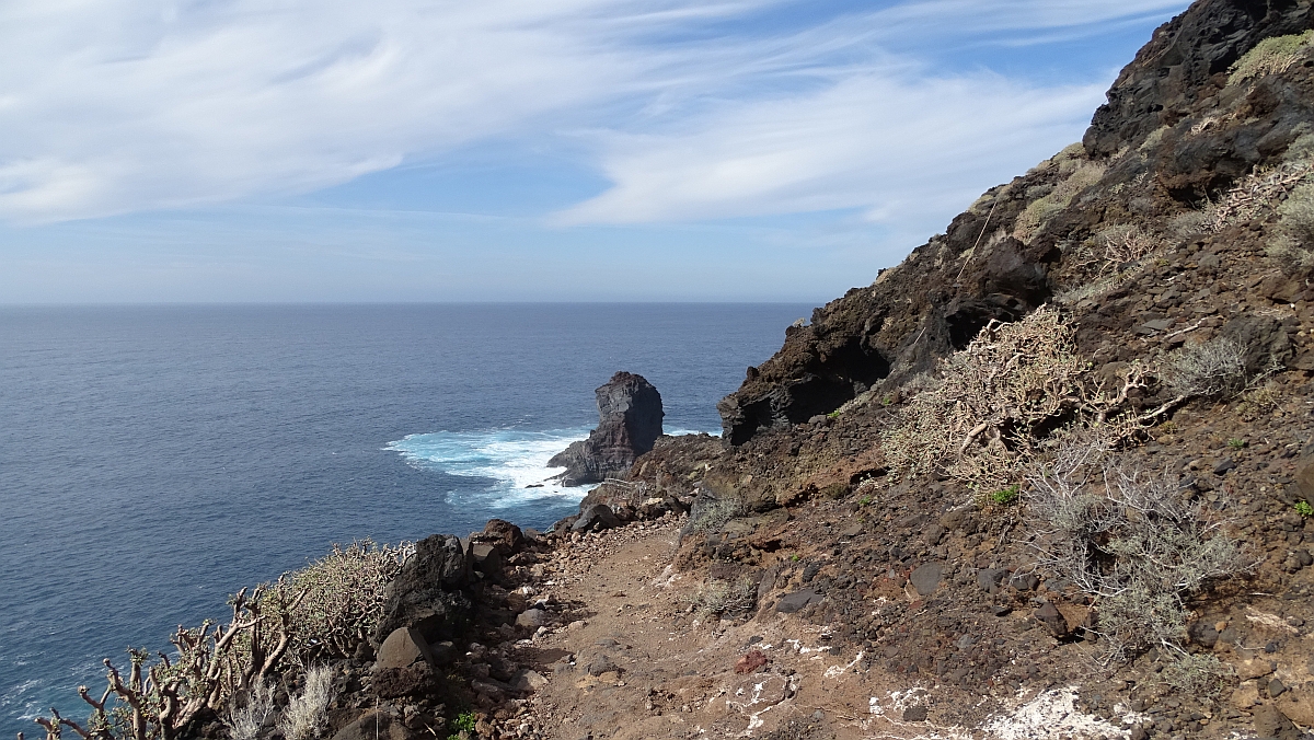 letzter Blick zum Roque de Santa Domingo