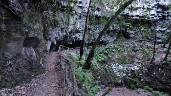 Steilstufe im Barranco La Zarza