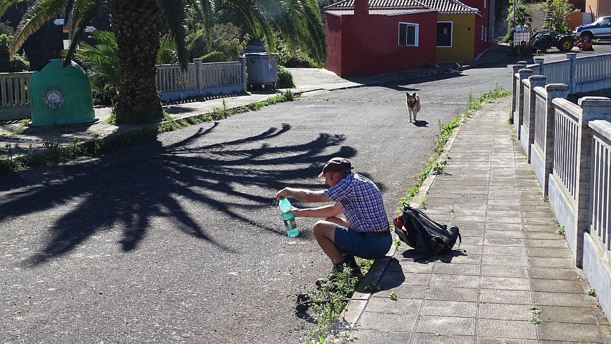 André, Wasser mit Gas und staunender Hund