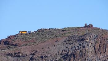 auf den Roque de los Muchachos kann man mit organisierten Touren bis auf den Gipfel fahren