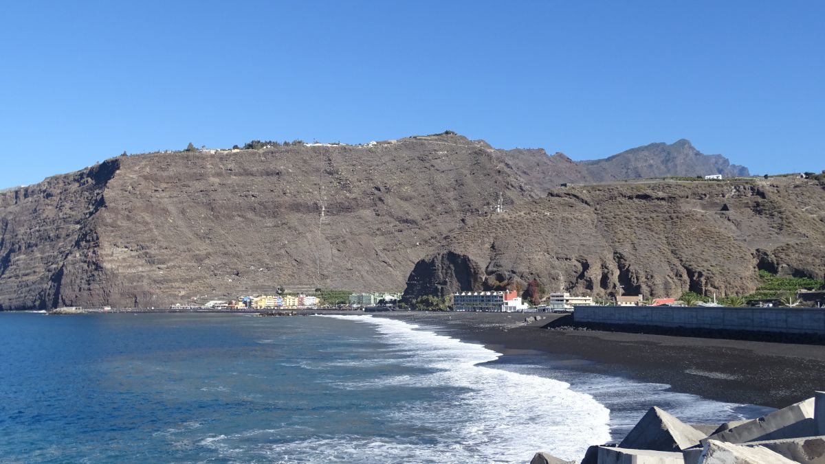 Puerto de Tazacorte mit Steilwand El Time