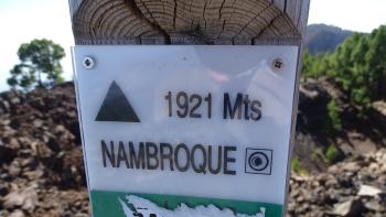 Gipfel des Pico Nambroque