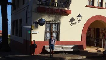 Startpunkt der Wanderung am Rathaus von Puntagorda