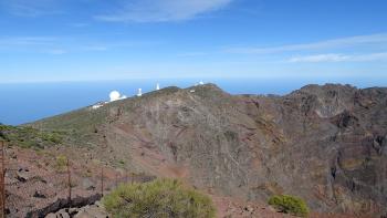 Observatorien auf dem Kraterrand der Caldera de Taburiente
