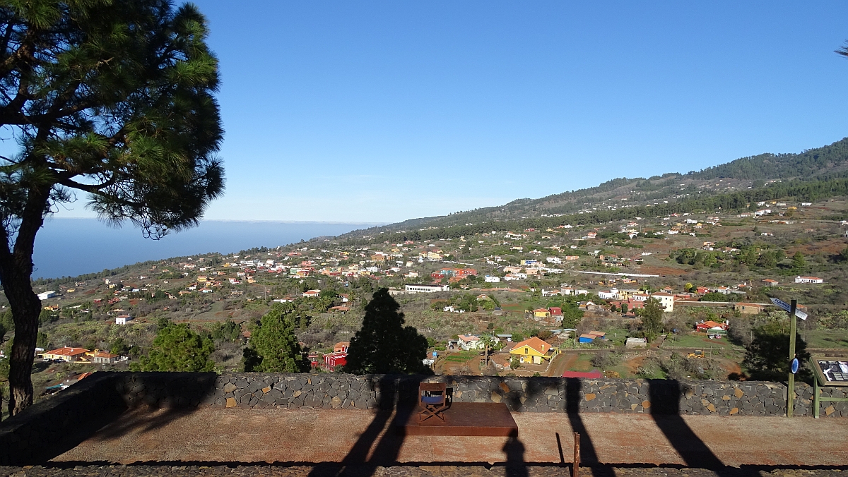 Blick von Mirador de Miraflores auf Puntagorda
