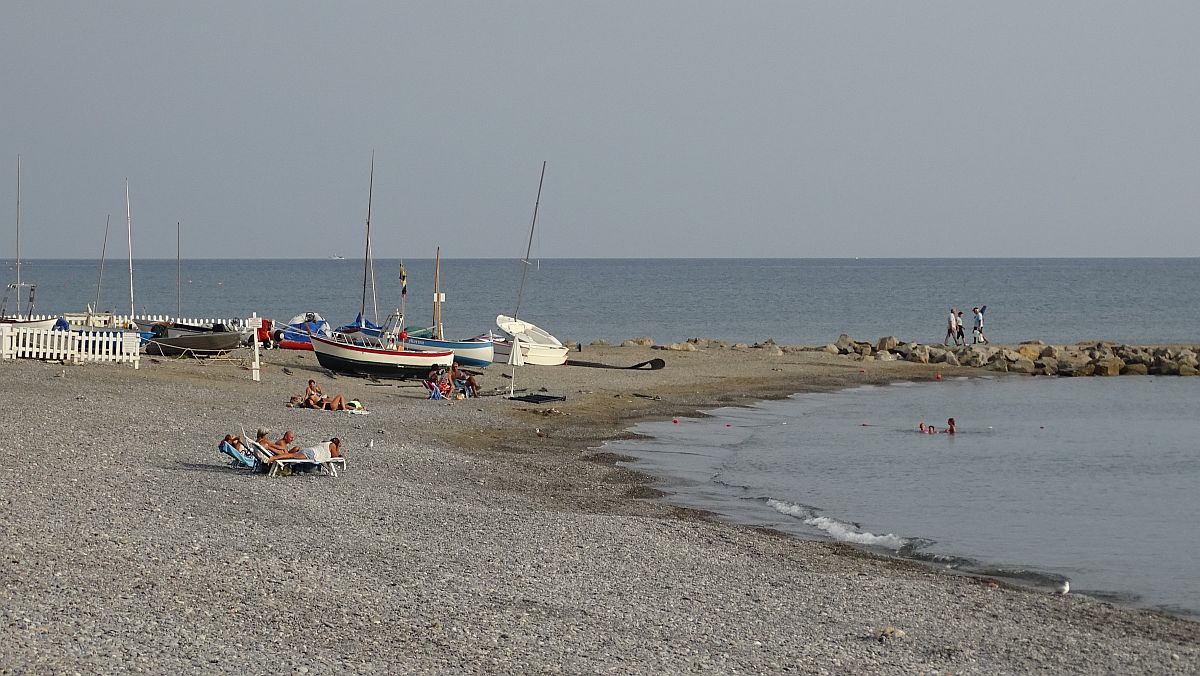 Strand in Ventimiglia