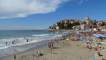 Strand in Imperia