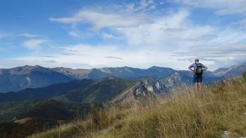 Aussicht auf die Ligurischen Alpen