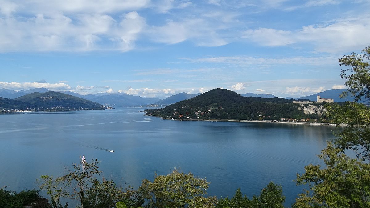 Blick auf den Lago Maggiore vom "Rocca"