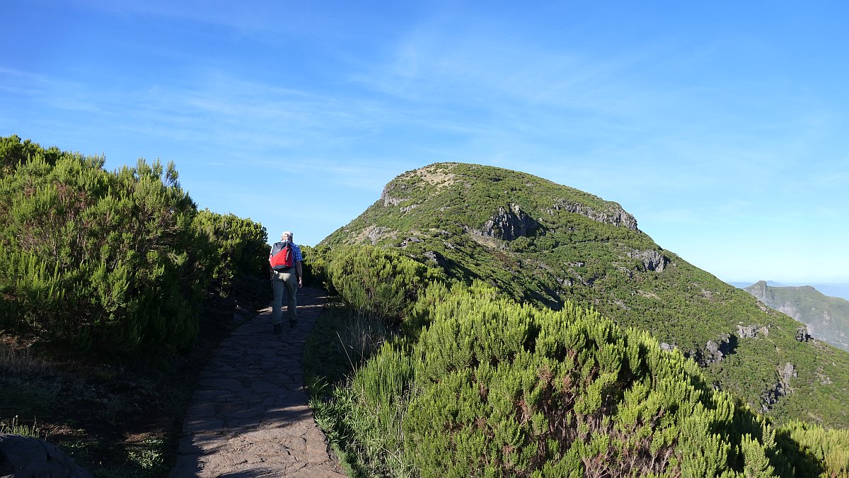 Auf diesen Berg steigen wir auf dem Rückweg