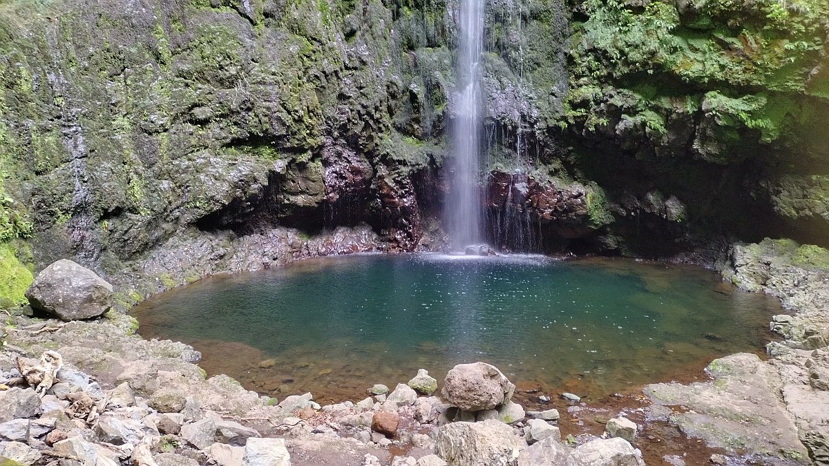 Wasserfall am Caldeirão Verde