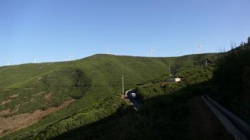 Start der Wanderung, noch steht die Sonne tief