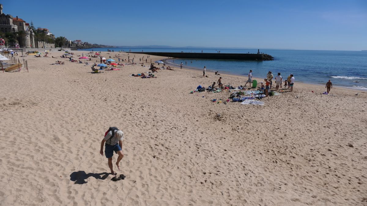 Strand in Estoril, hier bleiben wir eine Weile