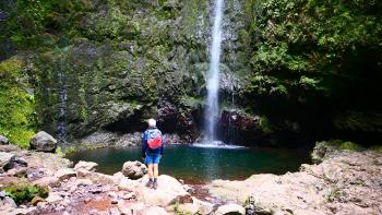 Wasserfall am Caldeirão Verde