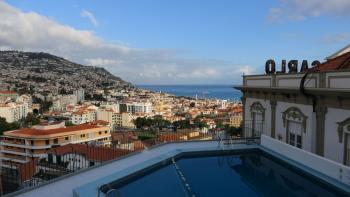 Blick aus unserem Hotelzimmer im "Monte Carlo"
