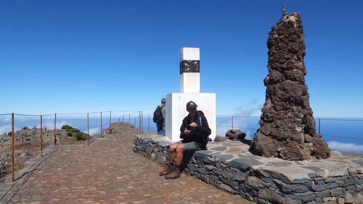 Pico Ruivo- Gipfelsäule