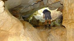 endlich wieder frische Lust, der CO2-Gehalt in der Höhle ließ uns schwer atmen
