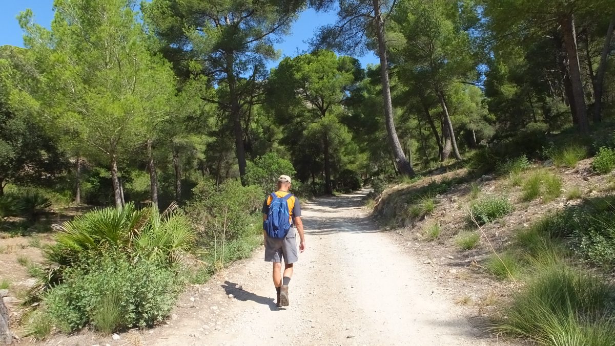 Beginn der Wanderung am Coll de Baix