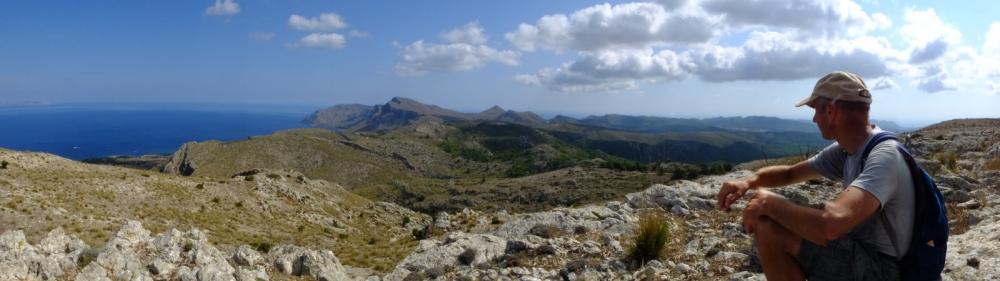 Aussicht auf die Serres de Llevant