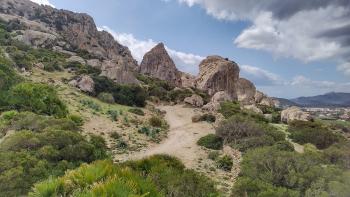 heruntergfallene Felsen