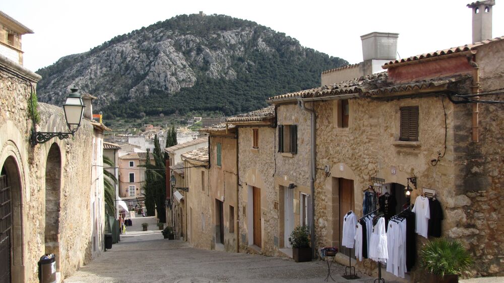 Blick zum Puig Maria, Hausberg von Pollença