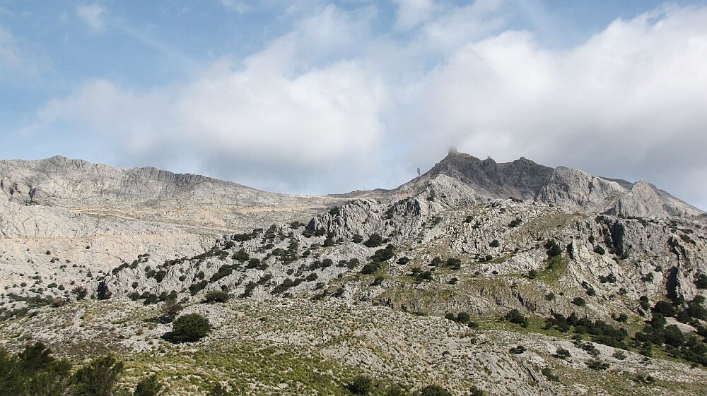 der höchste Berg Mallorcas ist leider nicht begehbar da Sperrgebiet