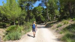 Beginn der Wanderung am Coll de Baix