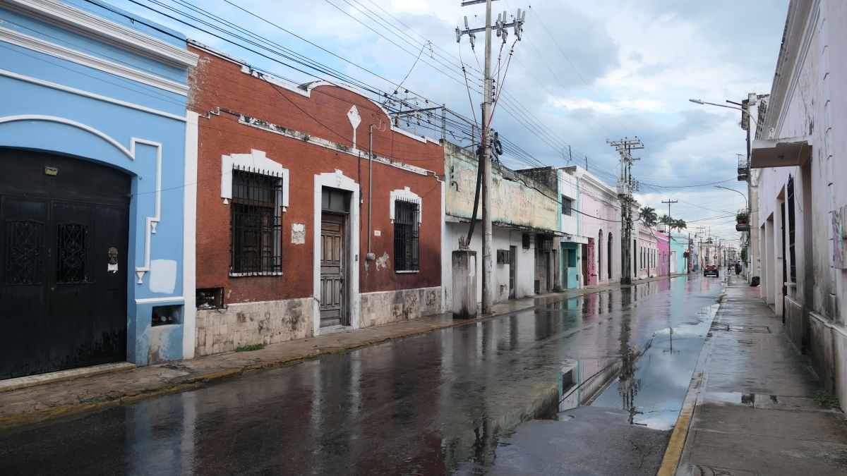 Merida nach einem kurzen Regenschauer