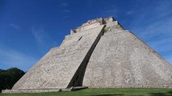 das Highlight, die Pyramide des Wahrsagers in Uxmal