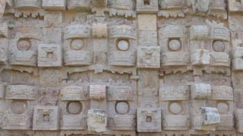 Wanddetail in Kabah