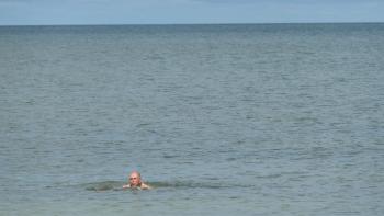 Schwimmen bei Badewannentemperatur im Golf von Mexiko