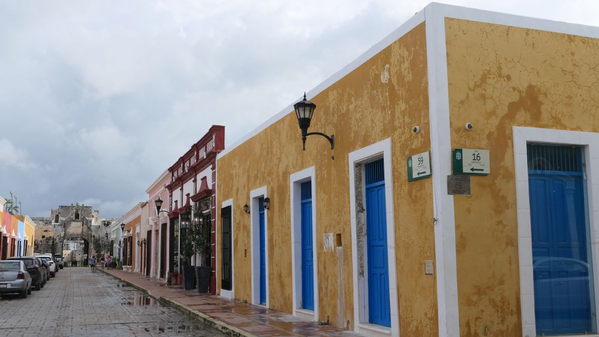 die bunten Häuser von Campeche
