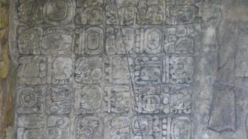Templo de la Cruz; Hieroglyphen