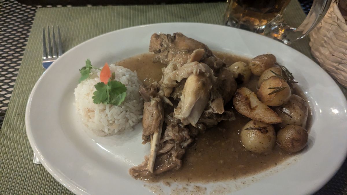 zum Abendessen gibt es Kaninchen