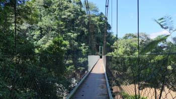 Hängebrücke bei Agua Clara