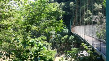 Hängebrücke bei Agua Clara