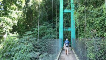Hängebrücke bei Agua Clara