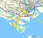 Die Route vom Hotel nach Sentosa Island