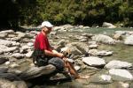 Sandfly- Stich-Kühlung an den Thunder Creek Falls