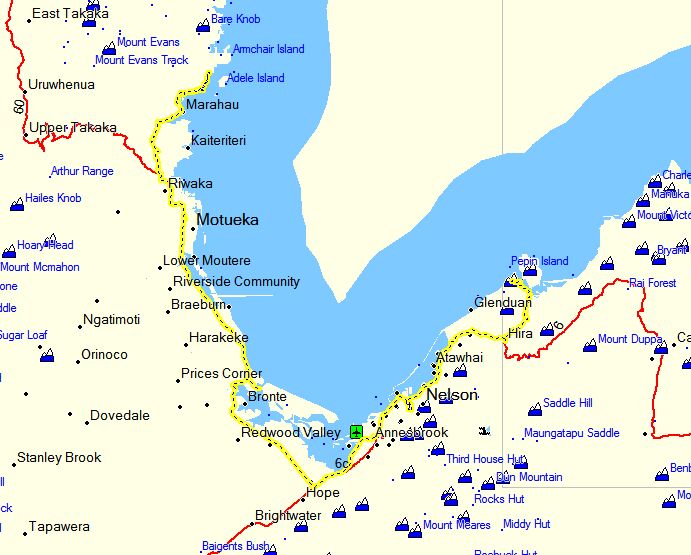 Die heutige Route entlang der Nordküste