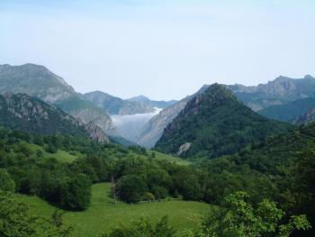 Auf dem Weg von Posada der Valdeon zur Santuario Virgen de Covadonga