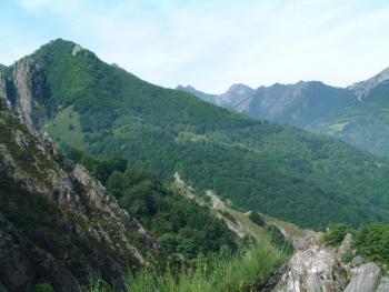 Auf dem Weg von Posada der Valdeon zur Santuario Virgen de Covadonga