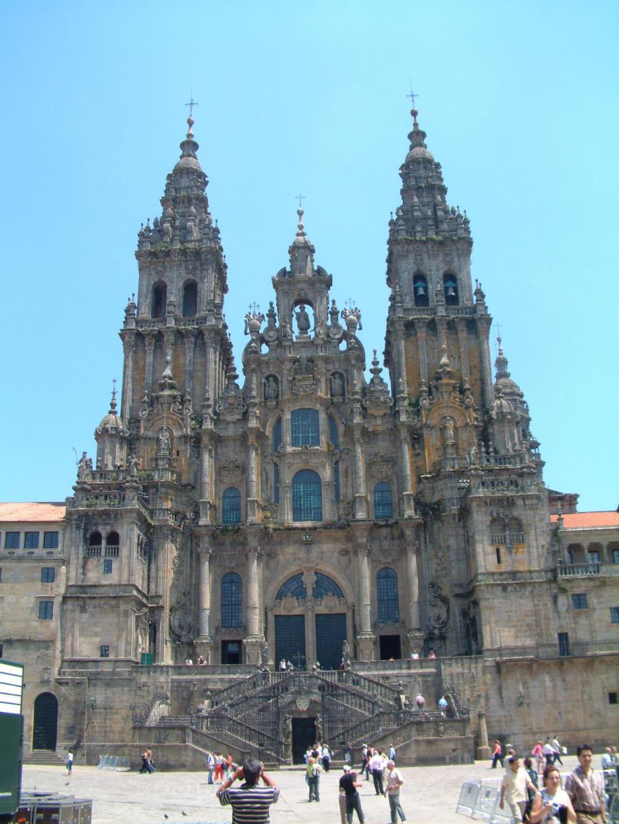 Kathedrale von Santiago de Compostela- das Ziel von ca. 75.000 Pilgern jährlich