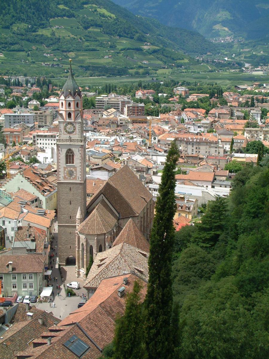 Blick auf die Altstadt von Meran